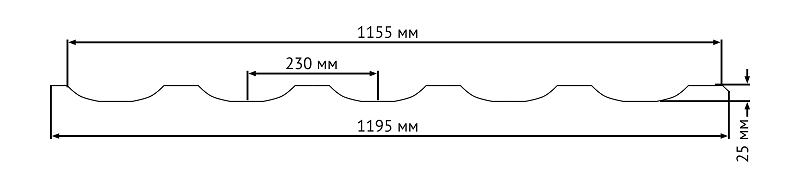 Металлочерепица ТРАМОНТАНА