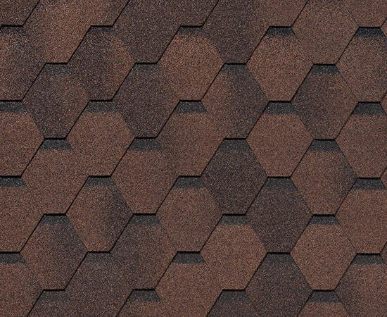 Черепица Roofshield Фемили Эко Лайт Стандарт Коричневый с оттенением,3м2