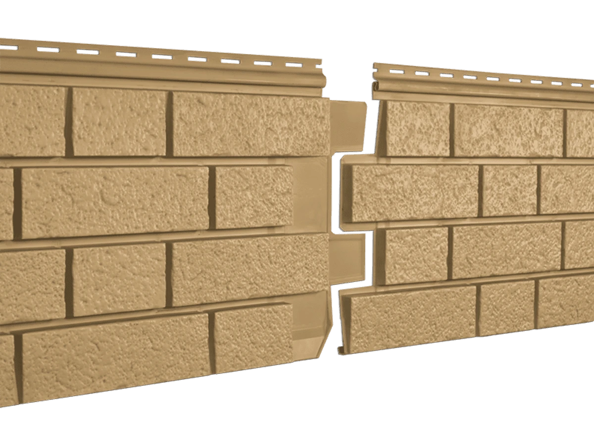 Фасадная панель Стоун-Хаус S-Lock клинкер горчичный Ю-Пласт 1950мм*292мм, 0,569м2