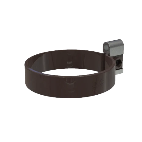 Хомут трубы коричневый RAL 8019 GLC PVC