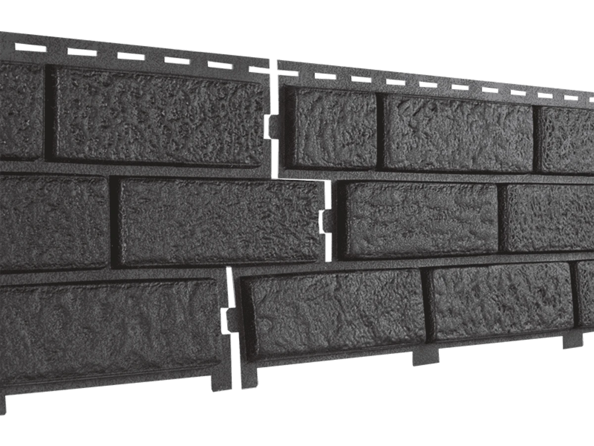 Фасадная панель Стоун-Хаус кирпич коричневый Ю-Пласт 3025мм*230мм, 0,695м2 