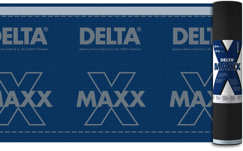 Мембрана диффузионная энергосберегающая DELTA-MAXX X  /объектный материал/  1,5*50м.п. 75м2