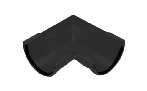 Угол желоба универсальный 90 град графит RAL 7024 GLC PVC