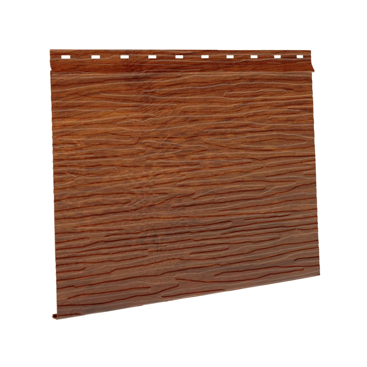 Скандинавский брус Модерн широкий L=3,0м Printech Американский орех (AlZn120) 0,45мм