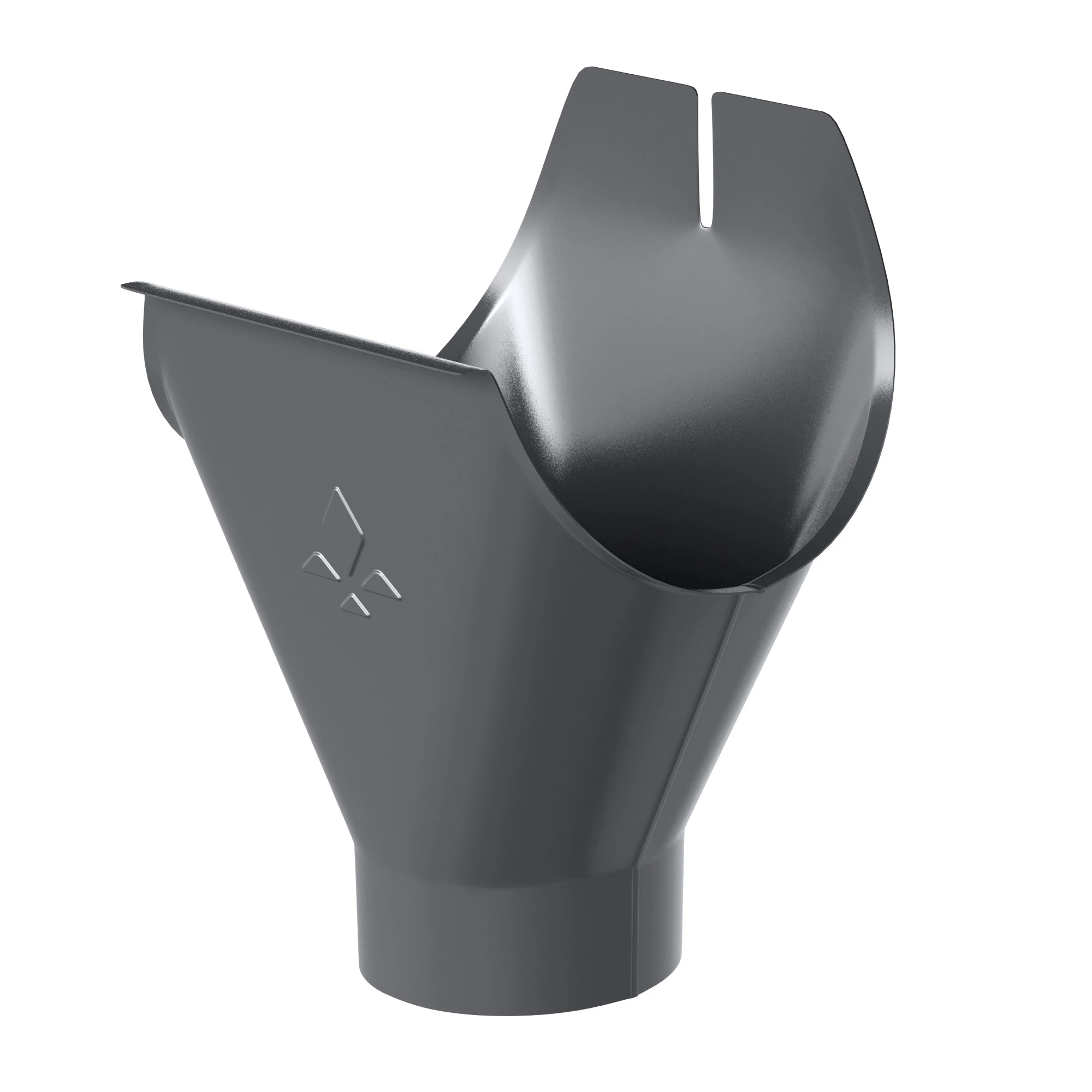 Воронка желоба d=125/90 (RAL7024) PU Matt Aquasystem