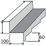 Боковое примыкание правое коричневое 