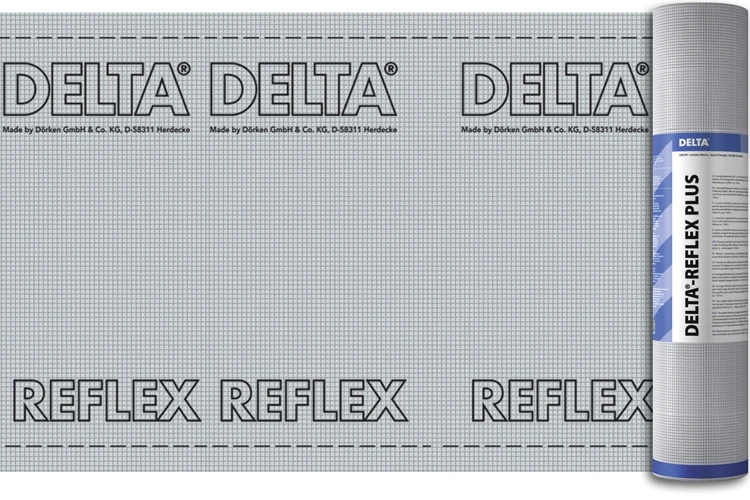 DELTA®-THENE ALU 0,4 самоклеящаяся армированная плёнка с алюминиевой фольгой 1,08х40м