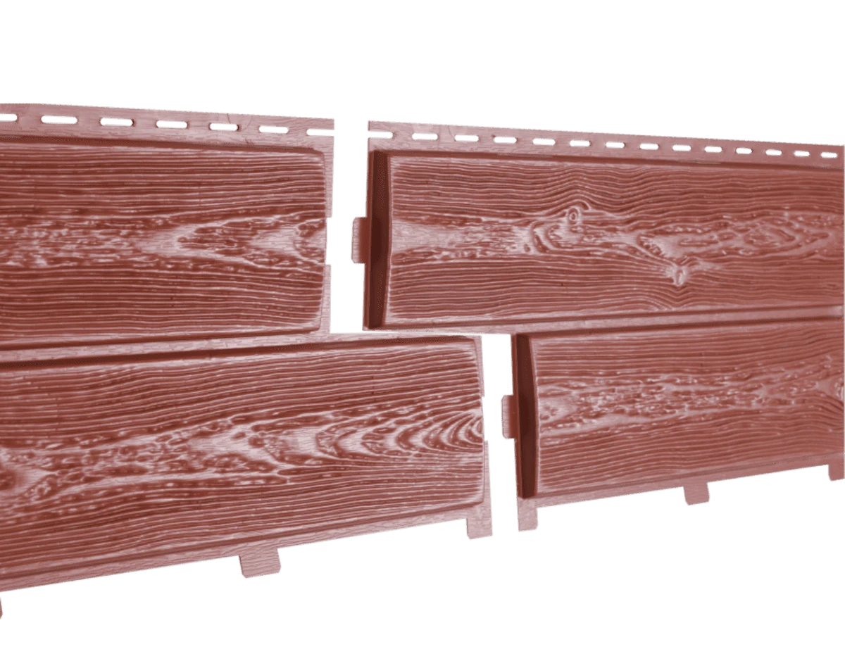 Фасадная панель Хокла color брусника Ю-Пласт 2000мм*250мм, 0,5м2