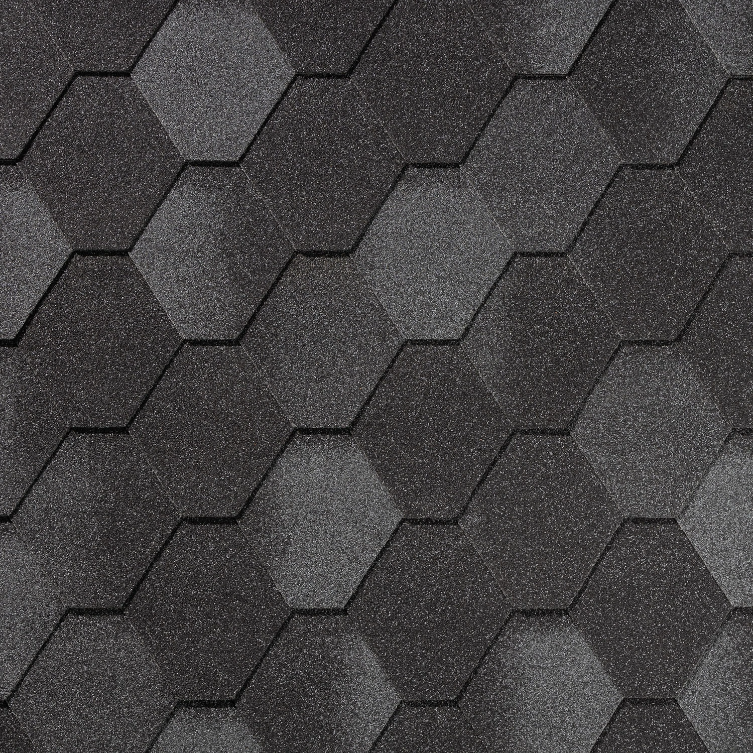 Гибкая черепица Quiet Tile Rombica Базальтово серый