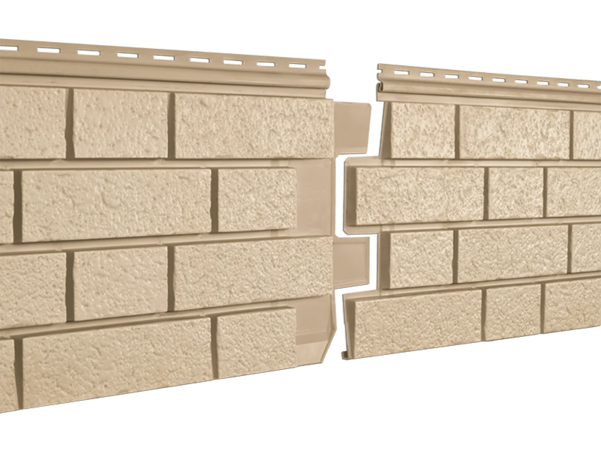 Фасадная панель Стоун-Хаус S-Lock клинкер песочный Ю-Пласт 1950мм*292мм, 0,569м2