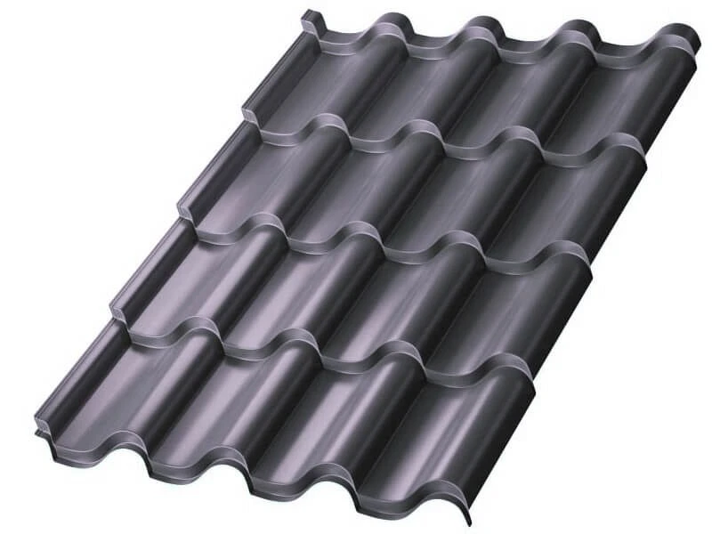 Металлочерепица МП Монтерроса-S (VikingMP E-20-7024-0.5)