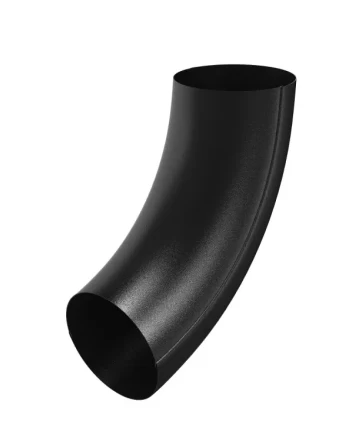Колено трубы d=90 (Ral 9005) PU Matt