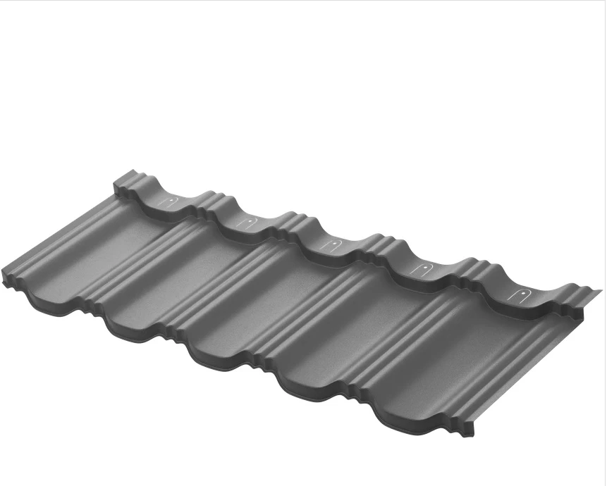 Металлическая модульная черепица профиль Гётеборг 1205х415мм Rooftop Бархат RAL7024 PE 0,5мм Zn180