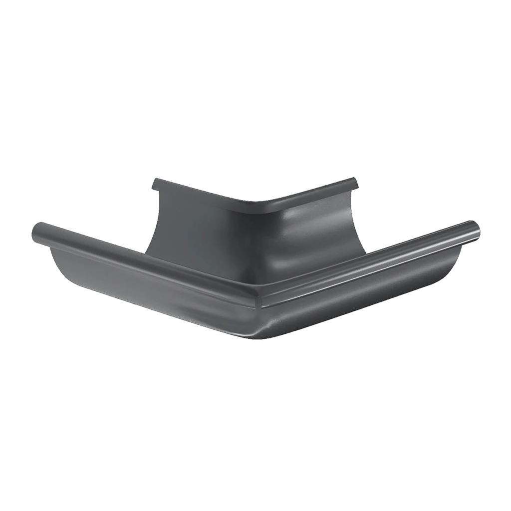 Угол желоба наружный d=125 (RAL7016) PU Matt