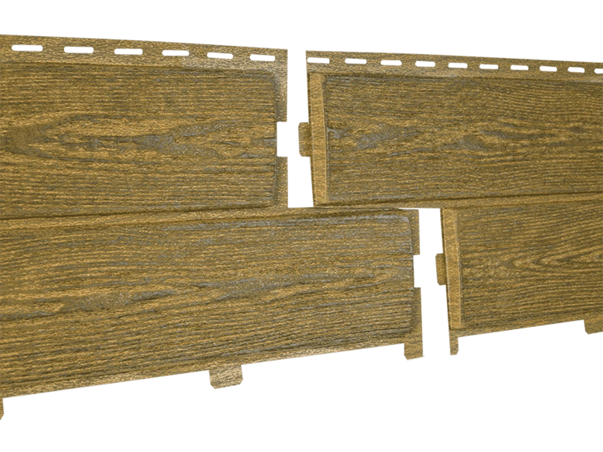 Фасадная панель Хокла винтаж охра Ю-Пласт 2000мм*250мм, 0,5м2