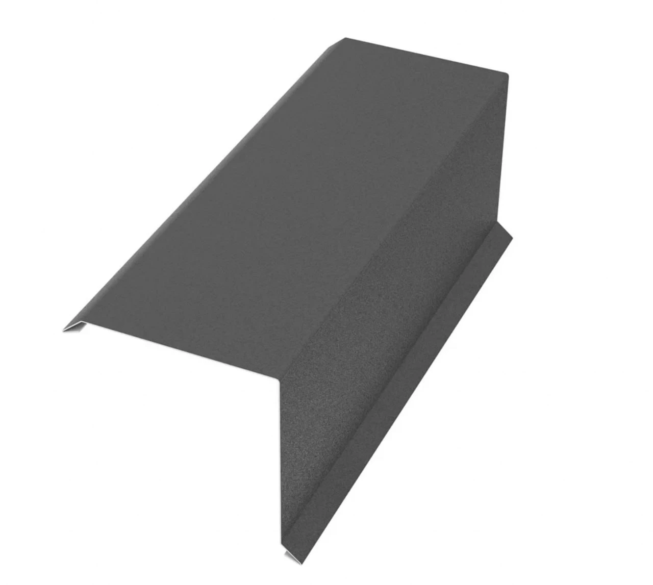 Планка торцевая L-2000мм Rooftop БАРХАТ (Matt) RAL7024 PE 0,5мм Zn180  МК