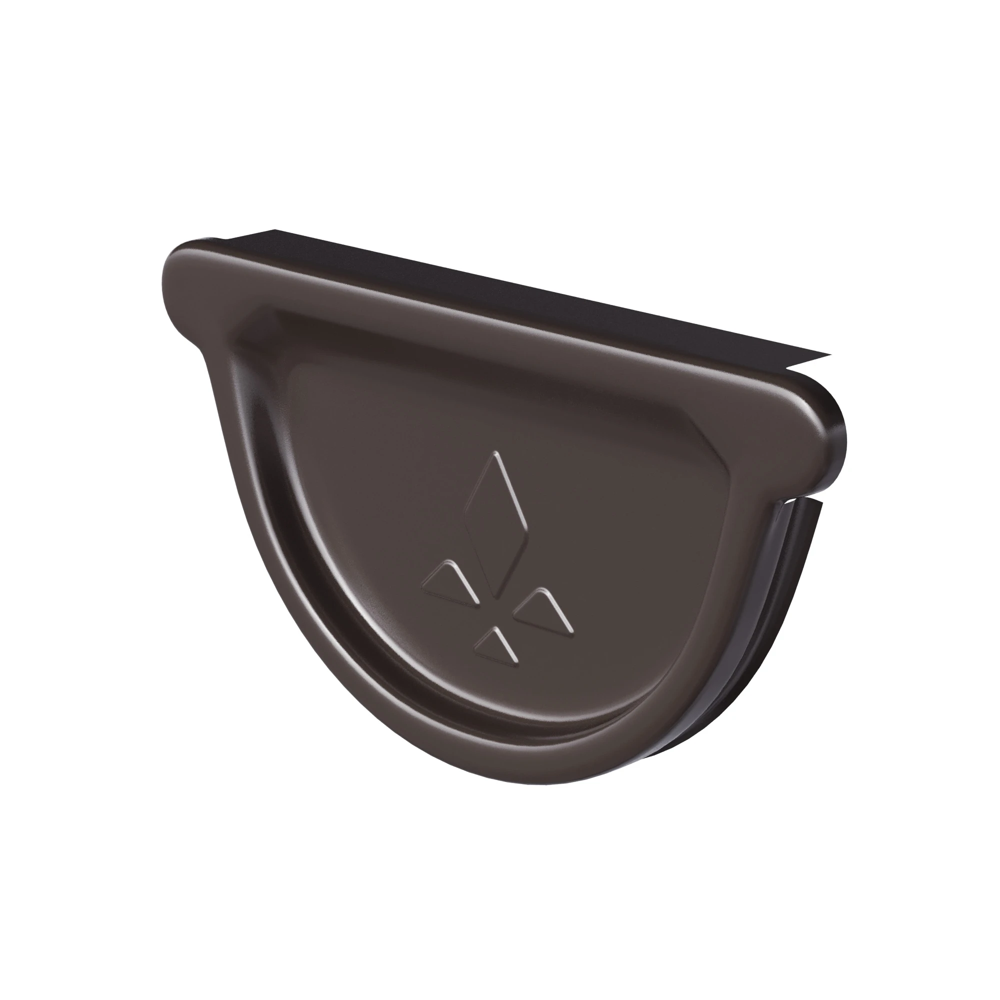 Заглушка желоба корич. RR 32 - 125 с резин.уплотнит. PU Matt