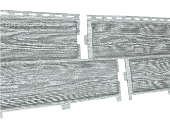 Фасадная панель Хокла винтаж пепел Ю-Пласт 2000мм*250мм, 0,5м2