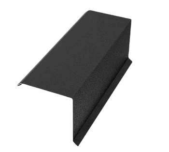 Планка торцевая L-2000мм Rooftop БАРХАТ PE RAL9005 0,5мм Zn180  МК