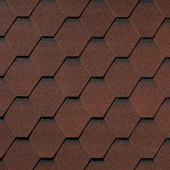 Гибкая черепица Quiet Tile Shadow Карминно-красный 3м2