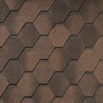 Гибкая черепица Quiet Tile Rombica Медь 