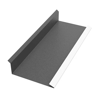 Торцевая планка внутренняя 35х118х2000мм SV17.8 Rooftop БАРХАТ (Matt) RAL7024 PE 0,5мм Zn180