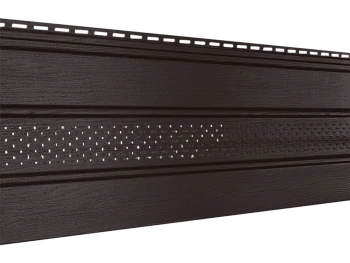 Соффит частично перфорированный коричневый Ю-Пласт 3000мм*300мм, 0,9м2 