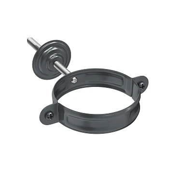 Хомут трубы с комплектом крепления d=90 (RAL7024) PU Matt