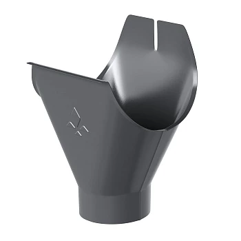 Воронка желоба d=125/90 (RAL7016 PU Matt Aquasystem