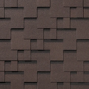 Гибкая черепица Quiet Tile Gallery Каштан 3 кв.м. 