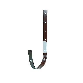Крюк желоба 125мм  металлический  коричневый 