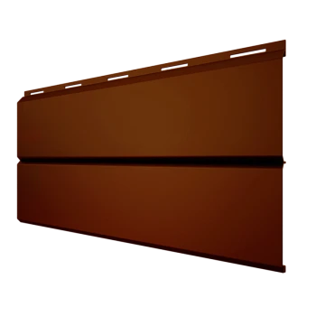 Сайдинг Lбрус-15х240 (ПЭ-01-8017-0.45) коричневый шоколад