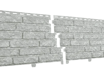 Фасадная панель Стоун-Хаус кварцит светло-серый Ю-Пласт 2000мм*250мм, 0,5м2