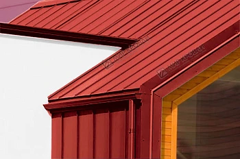 Фальц двойной стоячий RAL3011 глянец NormanMP 0,5мм