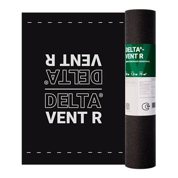 DELTA-VENT R диффузионная плёнка для сплошного настила, SD=0,02, 150г/м2, 1,5х50м