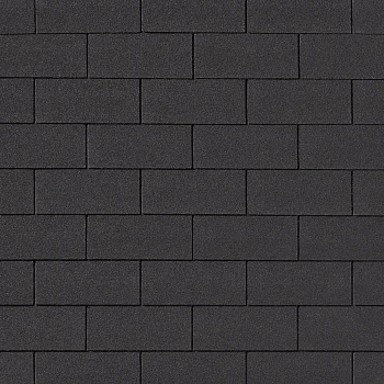 Гибкая черепица Quiet Tile Brick Черный