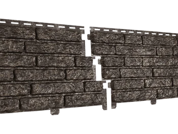 Фасадная панель Стоун-Хаус кварцит коричневый Ю-Пласт 2000мм*250мм, 0,5 м2